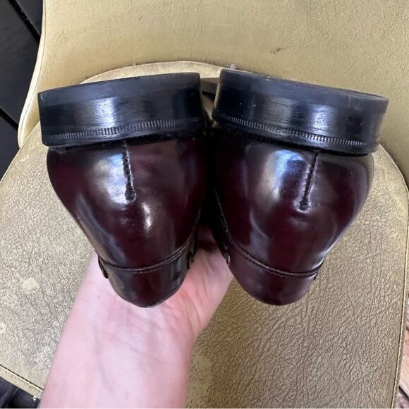 Florsheim Men\'s Purple Leather Loafer Dress Shoes sz 11